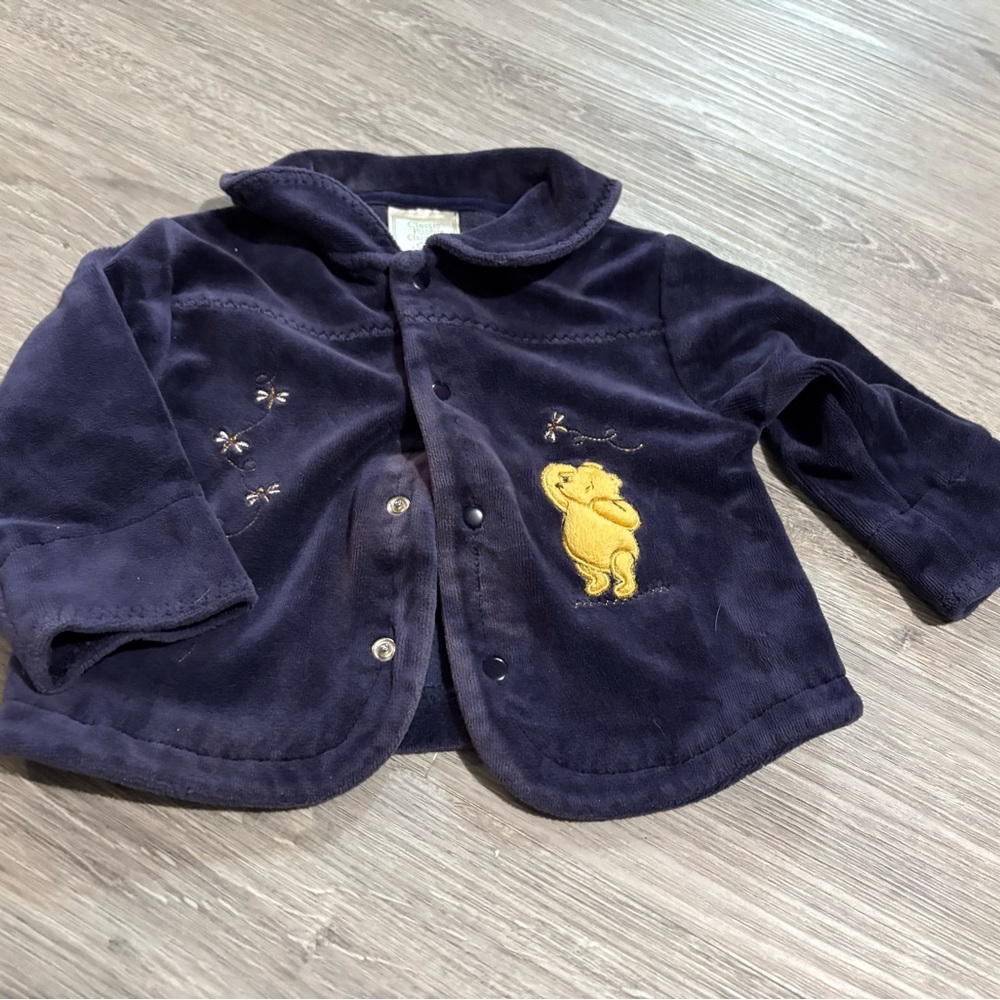 Classic Pooh Navy Blue Jacket- 6 Month